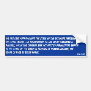Autocollant De Voiture Inversion finale de gouvernement (couche-point)