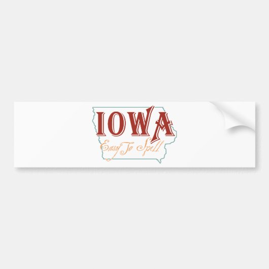 Autocollant De Voiture Iowa (Devant)