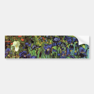 Autocollant De Voiture Irises de Vincent van Gogh, Jardin Vintage