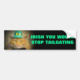 Autocollant De Voiture Irish Cat Wives pour plus de tailgaters