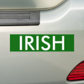 AUTOCOLLANT DE VOITURE IRLANDAIS (En voiture)