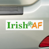 Autocollant De Voiture Irlandais AF drôle (En voiture)