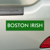 AUTOCOLLANT DE VOITURE IRLANDAIS DE BOSTON (En voiture)