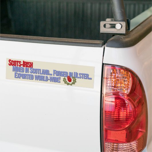 Autocollant De Voiture Irlandais écossais : Extrait en Ecosse… Forgé en (Sur camion)
