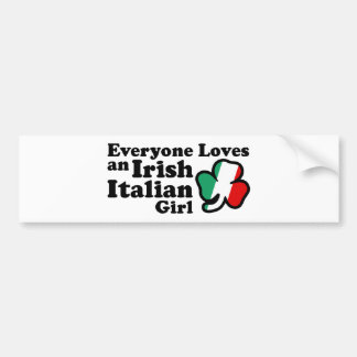 Autocollant De Voiture Irlandaise italienne fille