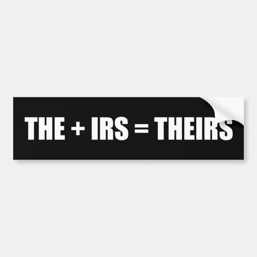 Autocollant De Voiture + IRS = leur (Devant)