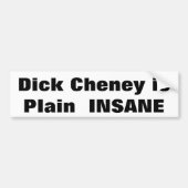 Autocollant De Voiture isPlain de Dick Cheney ALIÉNÉ (Devant)