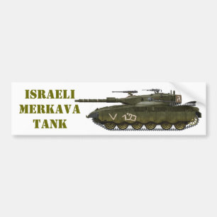 AUTOCOLLANT DE VOITURE ISRAÉLIEN MERKAVA TANK