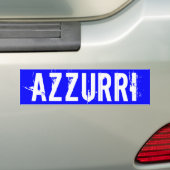 Autocollant De Voiture Italie "AZZURRI" (En voiture)