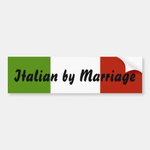Autocollant De Voiture Italien par l'adhésif pour pare-chocs de mariage