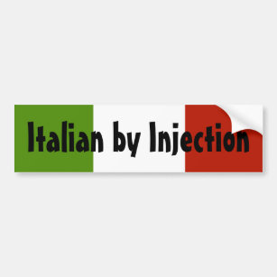 Autocollant De Voiture Italien par l'adhésif pour pare-chocs d'injection