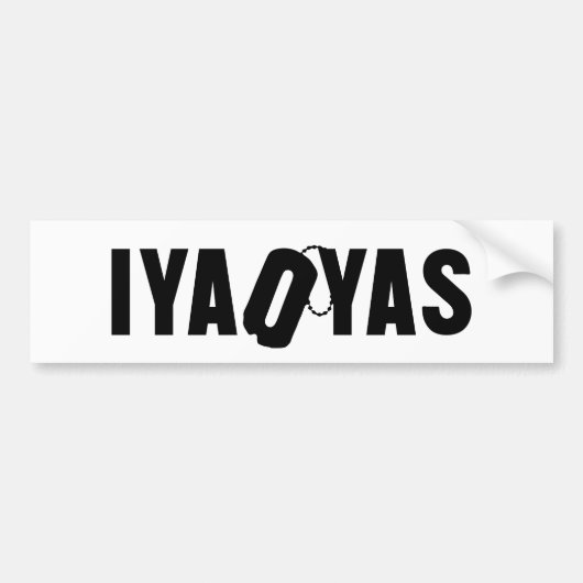 AUTOCOLLANT DE VOITURE IYAOYAS (Devant)