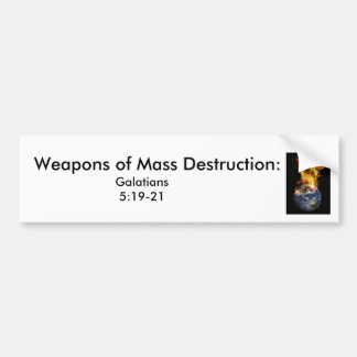 Autocollant De Voiture j0437381, armes de destruction massive :  , Galat…