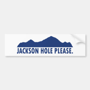 Autocollant De Voiture Jackson Hole Wyoming S'il vous plaît