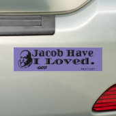 Autocollant De Voiture Jacob Ai-Je Aimé Bumper Sticker (En voiture)