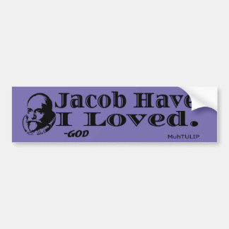 Autocollant De Voiture Jacob Ai-Je Aimé Bumper Sticker
