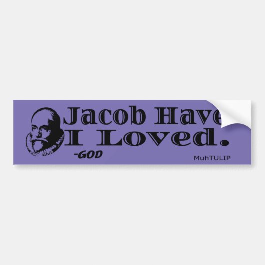 Autocollant De Voiture Jacob Ai-Je Aimé Bumper Sticker (Devant)