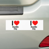 Autocollant De Voiture j'adore bastille day (En voiture)