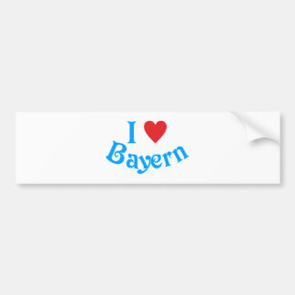 Autocollant De Voiture J'adore Bavière I love Bavaria