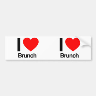 Autocollant De Voiture j'adore le brunch