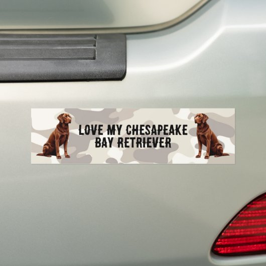 Autocollant De Voiture J'adore ma baie de Chesapeake... (En voiture)