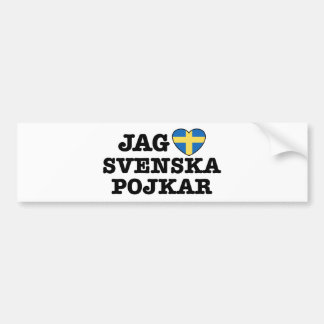Autocollant De Voiture Jag Svenska Pojkar