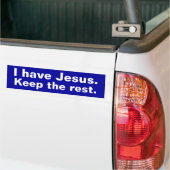 Autocollant De Voiture J'ai Jésus (Sur camion)