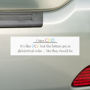 Autocollant De Voiture J'Ai Le CDO.