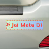 Autocollant De Voiture "Jai Mata Di" Maa Durga Hindu (En voiture)