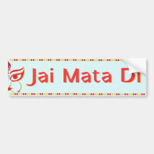 Autocollant De Voiture "Jai Mata Di" Maa Durga Hindu