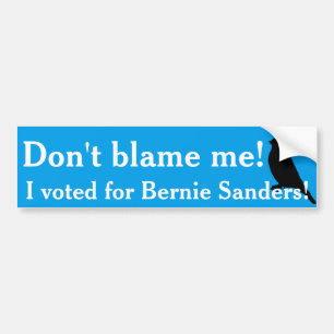 Autocollant De Voiture J'ai voté pour Bernie !