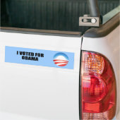 AUTOCOLLANT DE VOITURE J'AI VOTÉ POUR OBAMA (Sur camion)