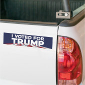Autocollant De Voiture J'Ai Voté Pour Trump (Sur camion)