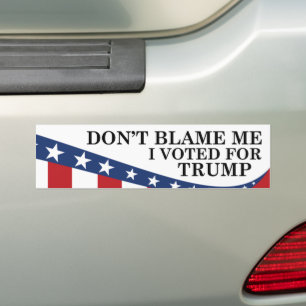 Autocollant De Voiture J'Ai Voté Pour Trump