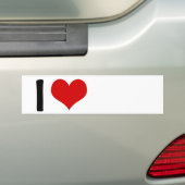 Autocollant De Voiture J'aime .......... (En voiture)