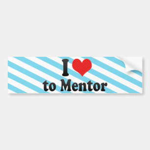 Autocollant De Voiture J'aime au mentor