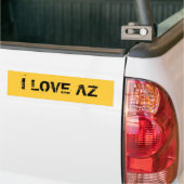 AUTOCOLLANT DE VOITURE J'AIME AZ (Sur camion)