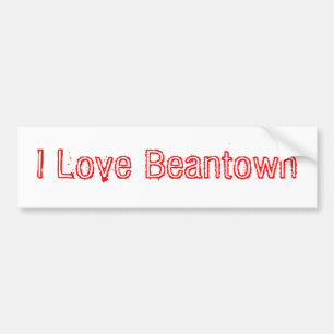 Autocollant De Voiture J'aime Beantown