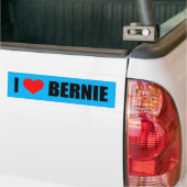 AUTOCOLLANT DE VOITURE "J'AIME BERNIE" (Sur camion)