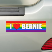 AUTOCOLLANT DE VOITURE "J'AIME BERNIE" (En voiture)