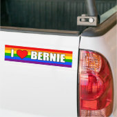 AUTOCOLLANT DE VOITURE "J'AIME BERNIE" (Sur camion)