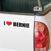 AUTOCOLLANT DE VOITURE "J'AIME BERNIE" (Sur camion)