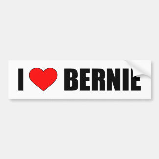 AUTOCOLLANT DE VOITURE "J'AIME BERNIE"
