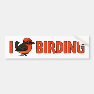 Autocollant De Voiture J'aime Birding VEFL