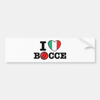 Autocollant De Voiture J'aime Bocce