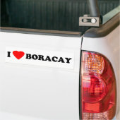 Autocollant De Voiture J'aime Boracay (Sur camion)