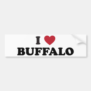 Autocollant De Voiture J'aime Buffalo