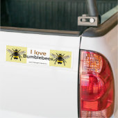 Autocollant De Voiture J'aime Bumble BEES - Faune - Nature - (Sur camion)