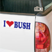 Autocollant De Voiture J'aime Bush (Sur camion)