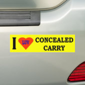 AUTOCOLLANT DE VOITURE J'AIME CACHÉ PORTE (En voiture)